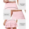 Women's Tennis Skirts High Waist with Pocket Athletic Ruffle Golf Skorts Skirts for Women Casual Workout - 4 of 4