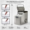 SUGIFT 44 lbs Countertop Ice Makerl, 3 Size Options, Self-Cleaning, Top or Tank Fill, Quiet Compressor, LCD Display, Home or Office - 3 of 4