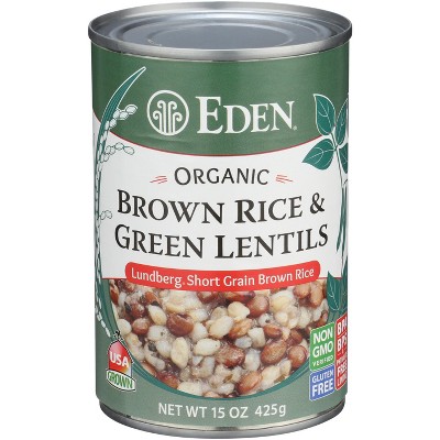 Eden Foods Rice & Bean Green Lentils - 15oz