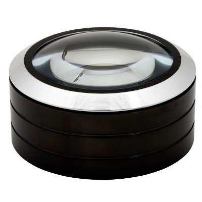 Lighted Dome Magnifier - Black LED