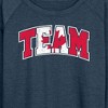 Women's - Instant Message - Team Canada Lightweight French Terry Wide Neck Long Sleeve Graphic Shirt - 2 of 4