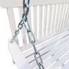 RUVALINO Playground Swings for Outdoor Swing Set, Children Outdoor Playset Place, Suitable for Garden, Courtyard, White,46.46”*25.16”*24.21" - 3 of 4