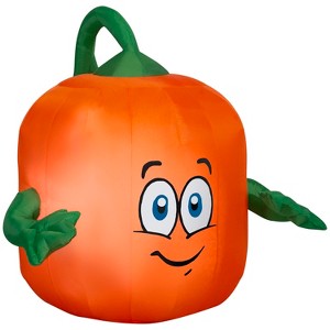 Gemmy Halloween Inflatable Spookley the Square Pumpkin, 3.5 ft Tall, Multi - 1 of 4