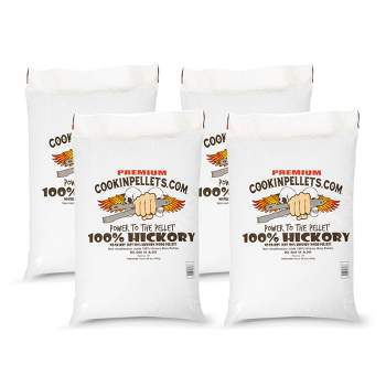 CookinPellets Premium Hickory Grill Smoker Smoking Wood Pellets, 40 Pound Bag (4 Pack)