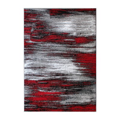 Emma and Oliver Ultra Soft Shaded Look Olefin Accent Rug with Natural Jute Backing