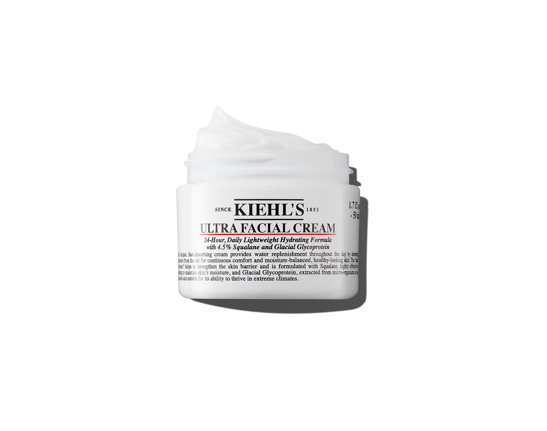 Kiehl's Ultra Facial Cream, with 4.5% Squalance to Strengthen Skin 1.7oz