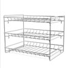 Hastings Home 3-Tier Can Dispenser Organizer Rack - Storage Accessory for Kitchen Pantry, Countertops, and Cabinets - Chrome - 3 of 4
