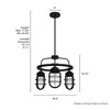 Hunter Fans 20.5" Starklake Ceiling Light Natural Iron Finish - 3 of 4