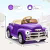 12V Kids Ride On Car, Battery Powered Electric Vehicle With Remote Control, Spring Suspension, Led Light and Music for Toddler Boys Girls 3-8 - 3 of 4