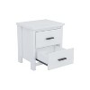 CAVINAS Nightstand with 2 Drawers, Simple Wooden Bedside Table with Large Storage Space for Bedroom - 4 of 4