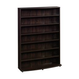 ★本棚★上品なブラウン★美品★ PRODUCT BY DAIMARU Multimedia Storage Tower Cinnamon Cherry - Sauder: 7-Shelf Media