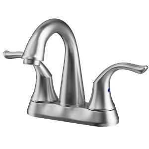 LOVMOR 2-Handle Bathroom Sink Faucet 3 Hole, Chrome - 1 of 4