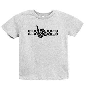 SmileyWorld Skeleton Hang Loose - Youth Short Sleeve Graphic T-Shirt and Toddler Short Sleeve Graphic T-Shirt - 1 of 3
