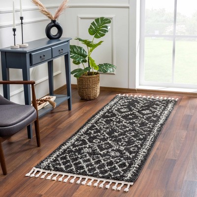 Hauteloom Thetford Black Berber Shag Rug