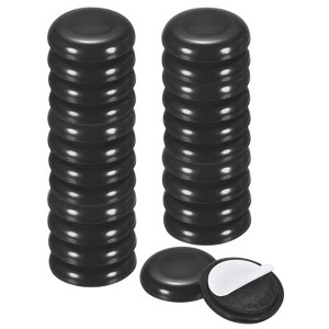 Unique Bargains Round Self-Adhesive EVA Foam Furniture Sliders Floor Protectors Black - 1 of 4