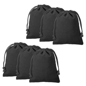 Unique Bargains Cotton Foldable Gym Travel Hiking Storage Drawstring Bag 12 Pcs - 1 of 4