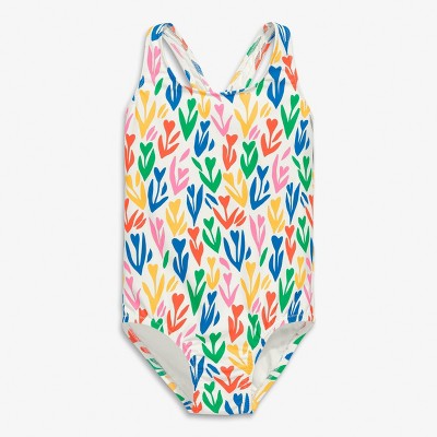 Primary Kids One-Piece Swimsuit in Rainbow Tulip Fields