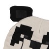 Minecraft Panda Beanie Embroidered Face Design 3D Ears Adult Cuffed Knit Hat OSFM Beige - 4 of 4