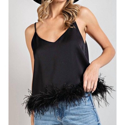 Women's Sleeveless Feather Cami - ee:some