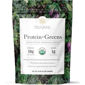 Truvani Protein Plus Greens, 12.59 Oz - 1 of 4