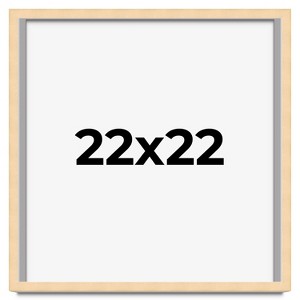 PosterPalooza | Square Classic Modern Yellow Picture Frame - UV Acrylic, Foam Board Backing, Hanging Hardware - 1 of 4
