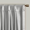 MAYEERTY 52x84" Pleat Curtain Panel with Tieback (Single) Silver - 4 of 4