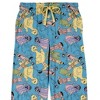 Sesame Street AOP Pastel Character Art Men's Blue Sleep Pajama Pants - 2 of 2
