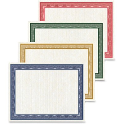 Geographics Blank Certificates 40/PK Ast 48669