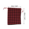 Unique Bargains Plaid Drawstring Bag 1 Pc - 2 of 4
