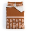 Deny Designs 3pc Full/Queen The Phoenix Palms Matu Duvet Cover and Pillow Sham Cream: Woven Polyester, 300 Thread Count, Zippered - 2 of 4