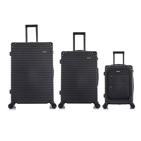 Dukap Intely Hardside Large Checked Spinner Suitcase With Integrated Digital  Weight Scale : Target