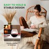 NutriChef  Crystal Stemless Wine Glass Set - 3 of 4