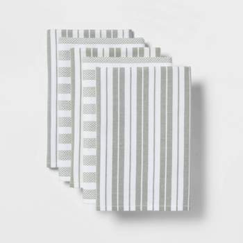 2pk Cotton Printed Kitchen Towels Yellow - Threshold™