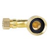 Certified Appliance Accessories® Dishwasher Elbow with Nut & Compression Ferrule, 3/4" FGH (Female Garden Hose) x 3/8" MIP (Male Iron Pipe) in Gold - 3 of 4