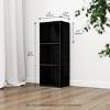 HOMLUX 3 Cube Decorative Bookshelf Open Bookcase Toy Storage Organizer Horizontal Vertical - 3 of 4
