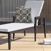Outdoor Decor by Commonwealth Ebony Medallion Print Outdoor Pillow Cover 18" x 18" Black (Cover Only) - 2 of 4