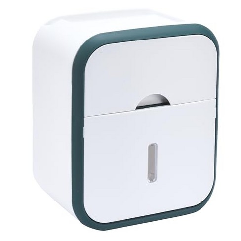 Bamodi Toilet Tissue Paper Holder Wall Mounted Tissue Box, White : Target