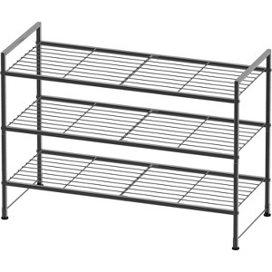 3-Tier Stackable Shoes Rack Storage Shelf - 1 of 4