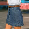 Women‘s Chic Button-Front Denim Mini Skirt - Cupshe - 4 of 4
