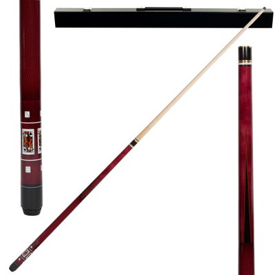 Red Royal Flush Poker Pool Stick