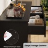 6/8 Drawer Dressers for Bedroom, Chest of Drawers with Deep Drawers, Large Double Dresser for Closet with Wide Top, Horizontal Wooden Dresser - 4 of 4