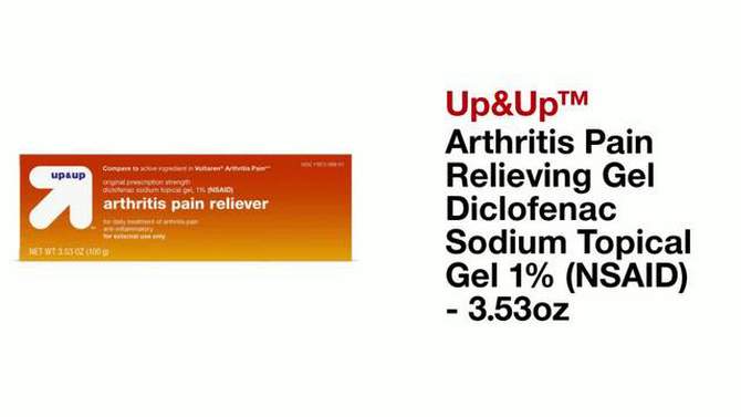 Arthritis Diclofenac Sodium (NSAID) Pain Reliever Gel - up & up™, 2 of 10, play video
