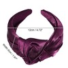 Unique Bargains Women's Shiny Knotted Wide Headband 1 Pc - 4 of 4