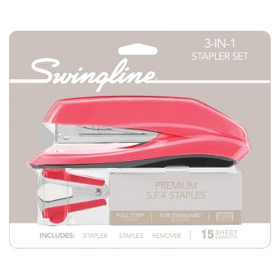 Staplers that open for tacking new arrivals