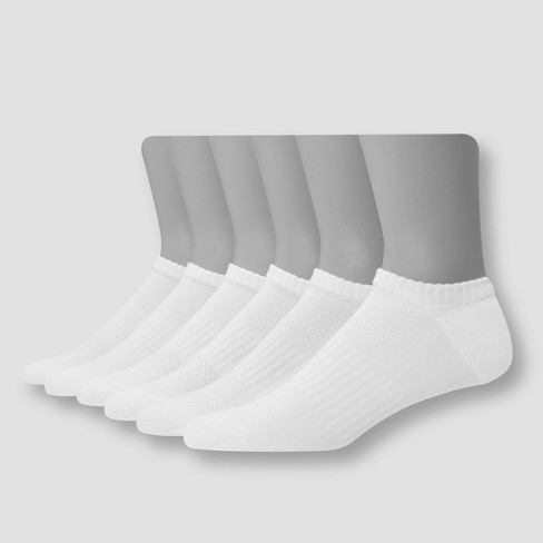 Men's No-Show Socks 12-Pack Shoe size 6-12 Hanes Cotton Cushioned Soft -  beyond exchange