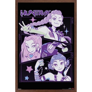 Trends International Netflix KPop Demon Hunters (2025) - Huntrix Illustration Framed Wall Poster Prints - 1 of 4