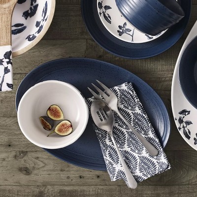 Blue Speckle 15 Inch Ceramic Oval Platter