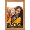 PosterPalooza | Shabby Chic Orange Picture Frame - UV Acrylic, Foam Board Backing, Hanging Hardware - 2 of 4