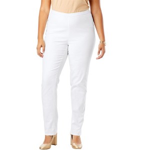 Jessica London Petite Stretch Denim Straight-Leg Jegging - 1 of 4