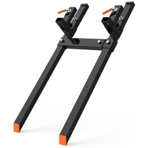 CuisinSmart Tractor Pallet Forks, Clamp On Pallet Forks with Adjustable Stabilizer Bar, Heavy Duty Tractor Bucket Forks for Skid Steer Tractor - 1 of 4